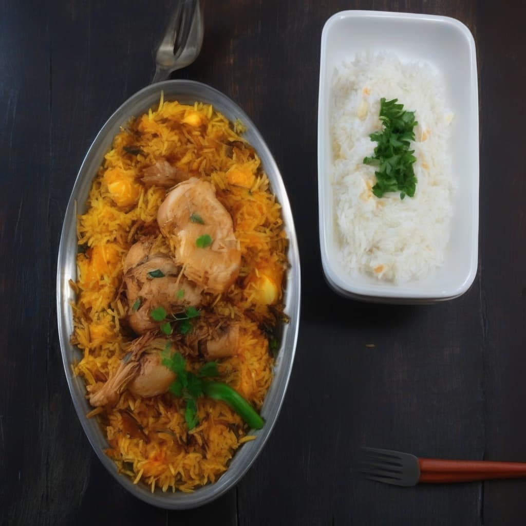 Biryani aux œufs et au poulet / Eggs & Chicken Biryani