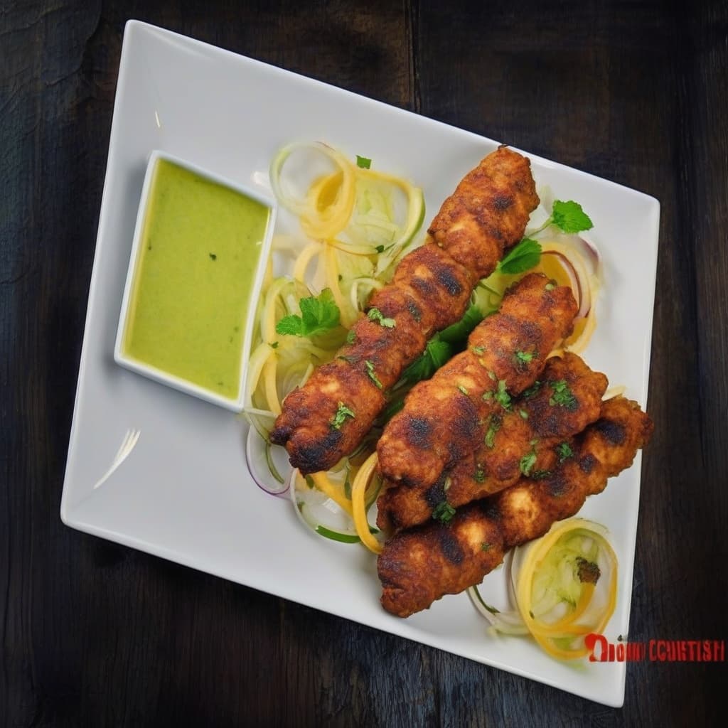 Seekh kabab au poulet / Chicken Seekh Kabab