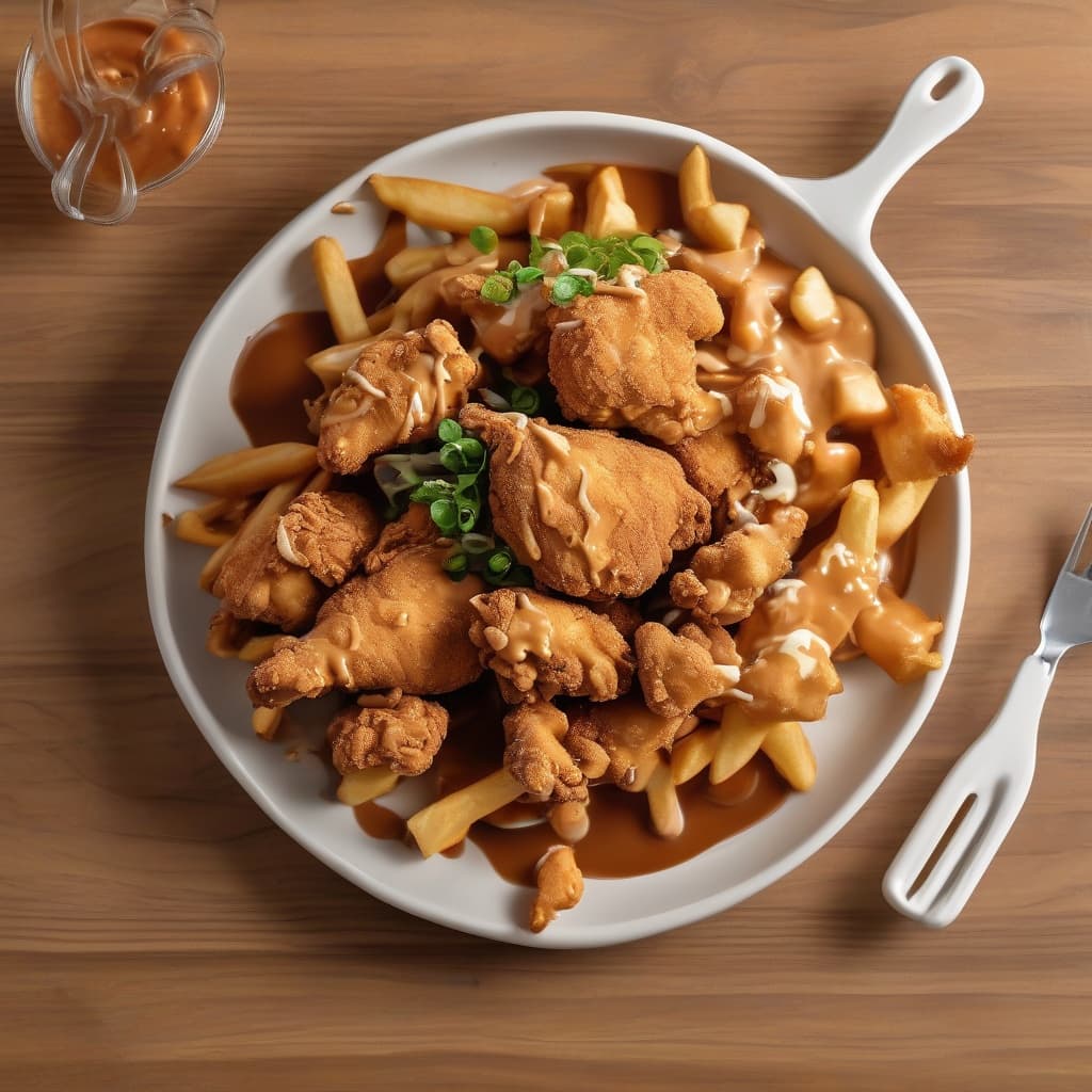 Poutine au poulet frit / Fried Chicken Poutine