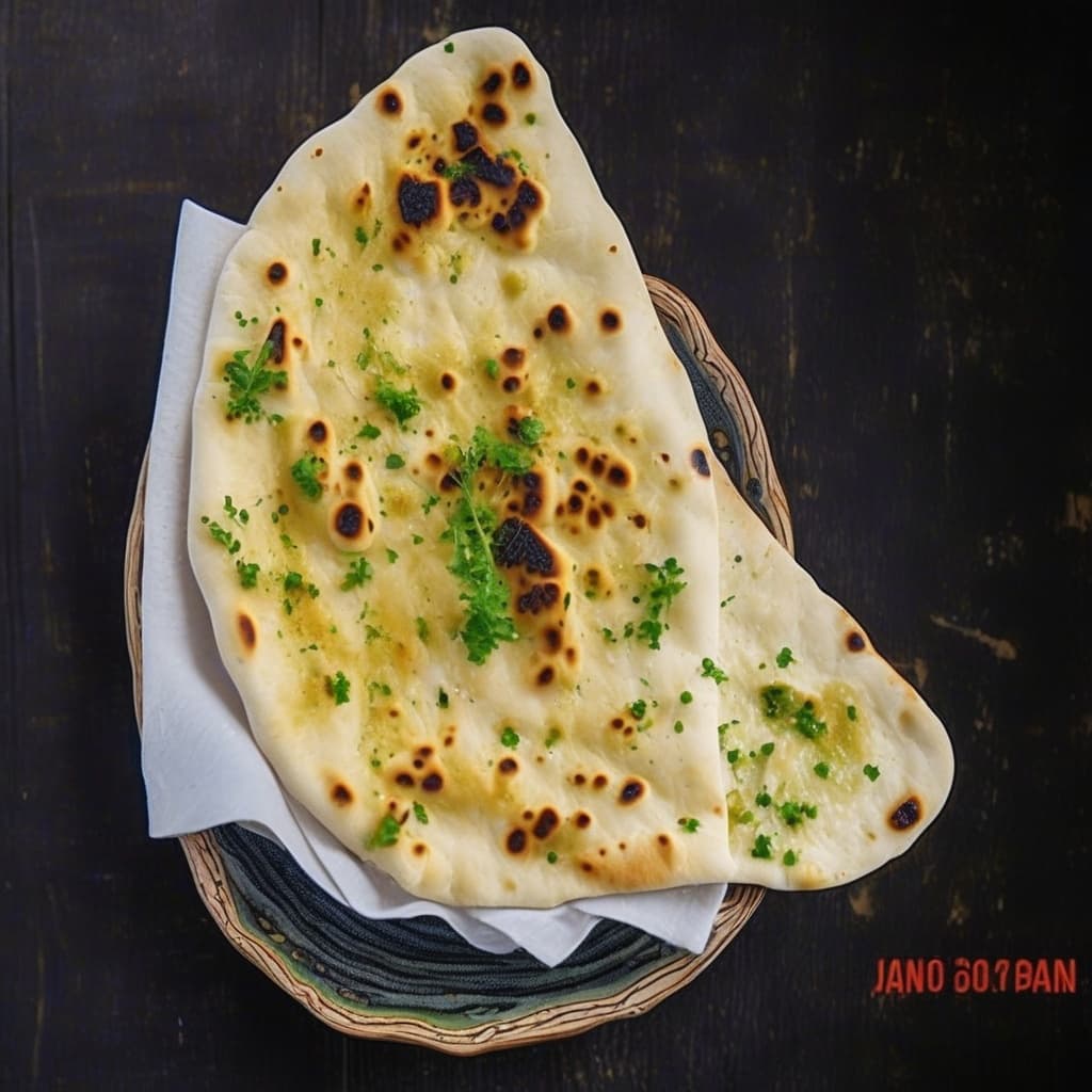 Naan à l'ail / Garlic Naan