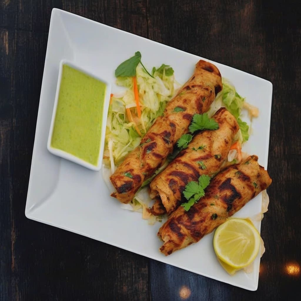 Wrap au poulet kabab / Chicken Kabab Wrap